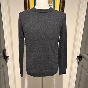 Banana Republic Men's Charcoal Cashmere Crewneck Sweater